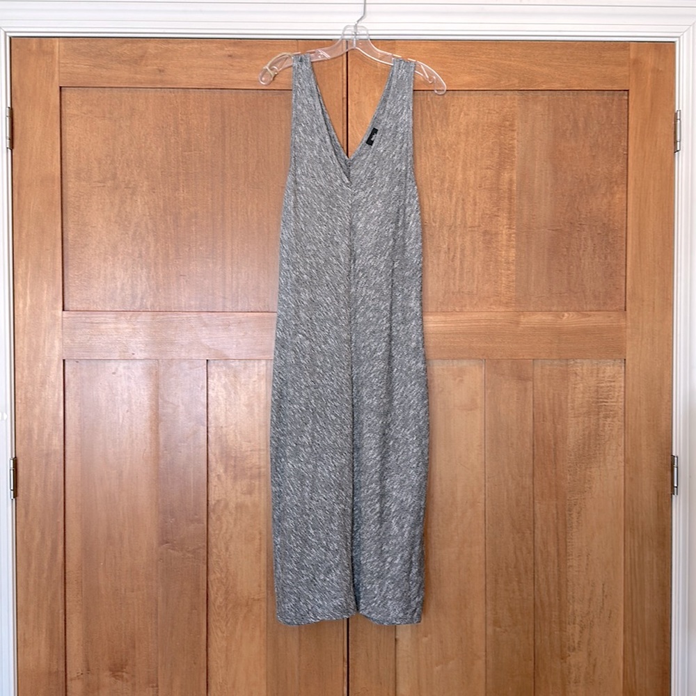 Gray knit summer tank dress